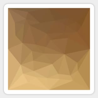 Dark Tangerine Abstract Low Polygon Background Sticker